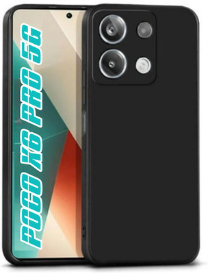vmt stock Back Cover for POCO X6 Pro 5G, POCO X6 Pro(Black, Dual Protection, Silicon, Pack of: 1)