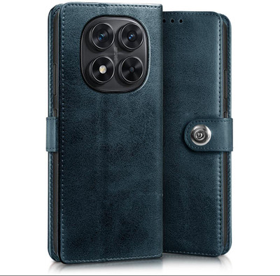 COVERBLACK Flip Cover for POCO X7 5G(Blue, Magnetic Case, Pack of: 1)