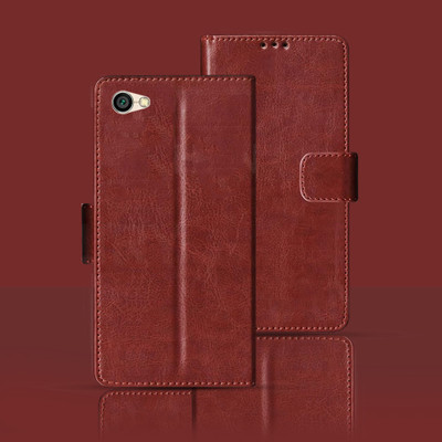 Kalua Mall Flip Cover for Mi Redmi Y1 Lite(Maroon, Pack of: 1)