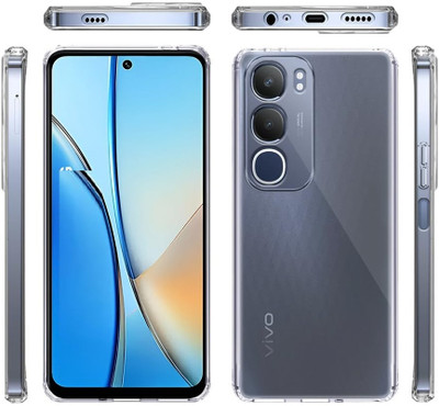 COVERBLACK Back Cover for Vivo V2521 / Vivo_Y31 5G | Soft Micro fiber | Flexible & Durable Back Case(Transparent, Rugged Armor, Silicon, Pack of: 1)
