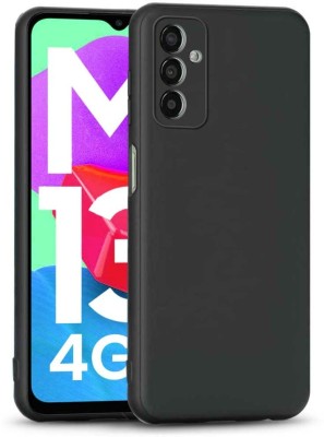 Rlab Back Cover for Samsung Galaxy M13 4G | Soft Silicon Protective Case Cover Designed,Candy(Black, Camera Bump Protector, Silicon, Pack of: 1)
