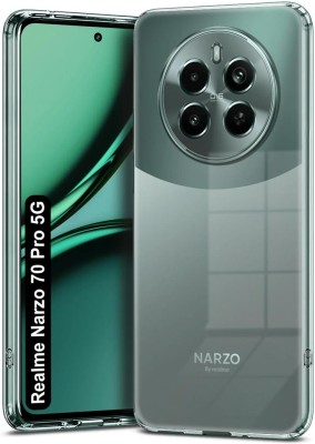 AKSHUD Back Cover for RealMe Narzo 70 Pro 5G, (CT)(Transparent, Shock Proof, Silicon, Pack of: 1)