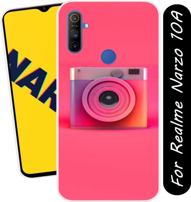 SmartGoldista Back Cover for Realme Narzo 10A(Transparent, Flexible, Silicon, Pack of: 1)