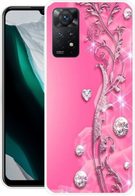 redfly Back Cover for Mi Redmi Note 11 Pro Plus 5G(Pink, Silver, Grip Case, Silicon, Pack of: 1)