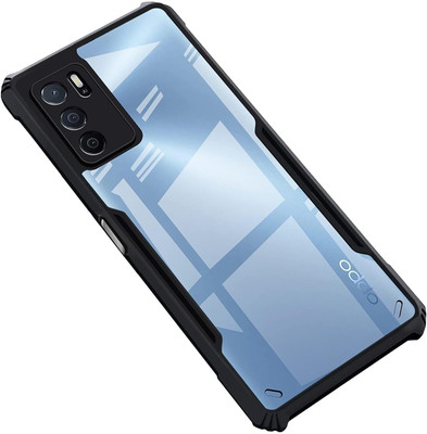ADITI Designs Back Cover for OPPO A16 4G(Black, Camera Bump Protector, Pack of: 1)