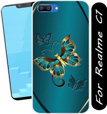 CASEINN Back Cover for Realme C1(Transparent, Flexible, Silicon, Pack of: 1)