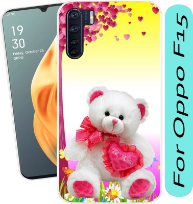 SmartGoldista Back Cover for Oppo F15(Transparent, Flexible, Silicon, Pack of: 1)