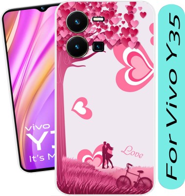 SmartGoldista Back Cover for Vivo Y35(Multicolor, Flexible, Silicon, Pack of: 1)