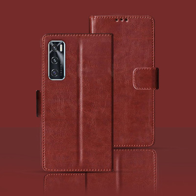 Kalua Mall Flip Cover for Vivo V20(Maroon, Magnetic Case, Pack of: 1)