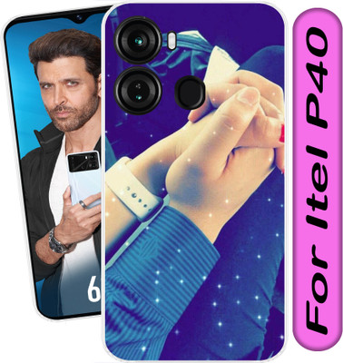 Goldista Back Cover for Itel P40(Transparent, Flexible, Silicon, Pack of: 1)
