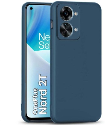 ANTICA Back Cover for OnePlus Nord 2T | Soft Silicon Protective Case Cover Designed(Blue, Camera Bump Protector, Pack of: 1)