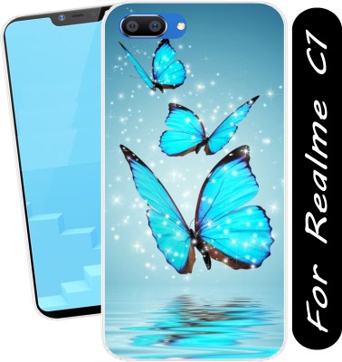 Hostprint Back Cover for Realme C1(Transparent, Flexible, Silicon, Pack of: 1)