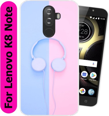 SmartGoldista Back Cover for Lenovo K8 Note(Blue, Pink, Silicon, Pack of: 1)