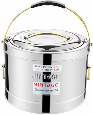Mintage Stainless Steel Hot Pot | Serving Pot for Better Serve 15 Liters Thermoware Casserole(15000 ml)