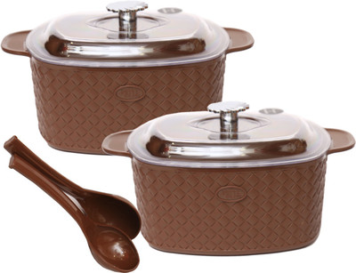 Jaypee Plus Festiva Set for Serving Gifting Dining Table Party Occasional Use Pack of 2 Serve Casserole Set(1000 ml, 1000 ml)