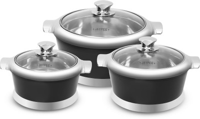 JAYPEE Jazz Food Serving Set for Gifting Food Serve Hotpot Roti Box for Home Dining Pack of 3 Thermoware Casserole Set(2000 ml, 1500 ml, 1000 ml)