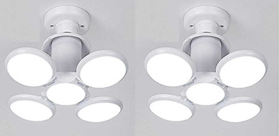 sunever 50 W Basic Standard B22 LED Bulb(White, Pack of 2)