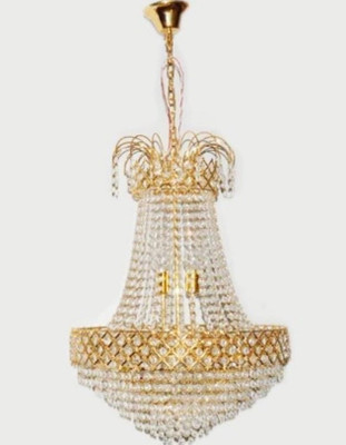 Adwait Chandelier Ceiling Lamp(Gold, Clear)