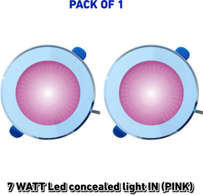 AP Source 7 Watt Led concealed light in (PINK) PACK OF 2 Ceiling Light Ceiling Lamp(Pink)