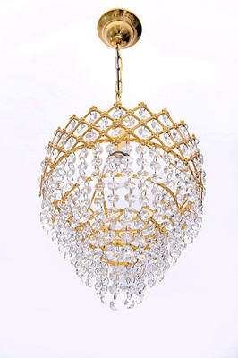 Shri Mahal Antiques SHRI MAHAL ANTIQUES WITH BULB Glass Octagon Beads Crystal Hanging Light Pendants Ceiling Lamp