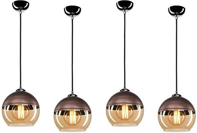 zsquarehp Hanging Lights (Pendant Lights) Lamp Shade (Glass) Chandelier Ceiling Lamp Chandelier Ceiling Lamp(Black, Brown)
