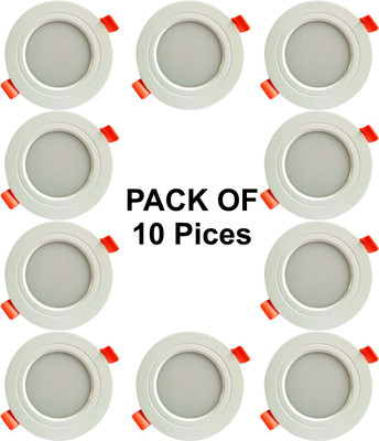 NREM GLOW 9W Concealed light (Pack of 10) Recessed Ceiling Light Ceiling Lamp(White)