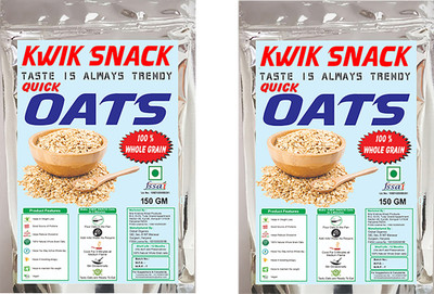 kwik snack by Kwik Snack KWIK COMBO PACK OF 2- QUICK OATS (150 GM EACH) Pouch(2 x 150 g)