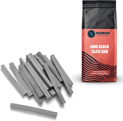 verma & company Slate pencil Black long slate bar 1KG slate pencil packet Slate pencil Slate pencil(4 Sticks)