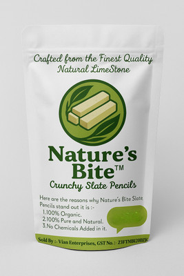 Naturesbite Nature's Bite Slate Pencils 300 gms For writing, Some may use it for Eating Purpose Limestone(300 ml)