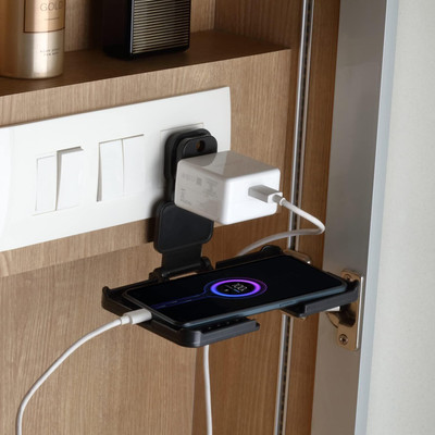 PRB ELECTRONICS Mobile Holder Charging Stand with 3 pin Plug, Mobile Holder