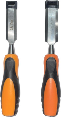 GrabMoor 19 & 25mm Wood Chisel Wood Carving Hand Chisel 1pc Bevel CB-01B Bevel Chisel Set(Pack of 2)