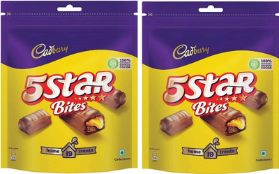 Cadbury 5 Star Chocolate Bars(2 x 190 g)