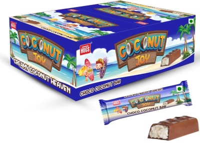 HUGS Coconut Joy Chocolates Box - Coconut Filled Chocolate Bars(30 Units)
