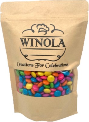 Winola Chocolate Gems - Colourful Chocolate Candy Crackles(400 g)