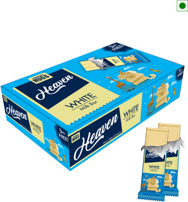 HUGS Heaven White Milk Bar Chocolates Box | White Chocolate Bars(33 Units)
