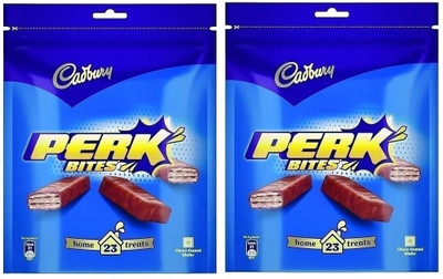 Cadbury Perk Chocolate Coated Wafer Home Treats Bars(2 x 140 g)