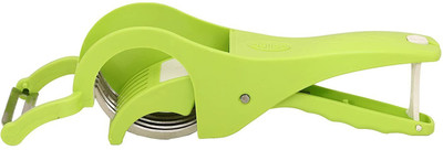 Manjri 2 IN 1 VEGATABLE AND FRUIT SHARP STAINLESS STEEL 5 BLADE CUTTER WITH PEELER 01 Vegetable & Fruit Grater & Slicer(1)