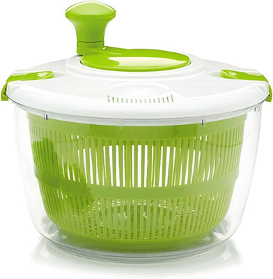 SANGOZ VEGETABLES SPINNER & DRYER Collapsible Strainer(Multicolor Pack of 1)