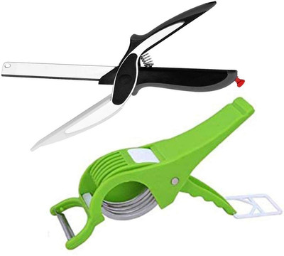 winger 2 in 1 Vegetable & Fruit Multi Cutter Peeler & Smart cutter Peeler Vegetable & Fruit Slicer(1 veg cutter, 1 clever cutter)