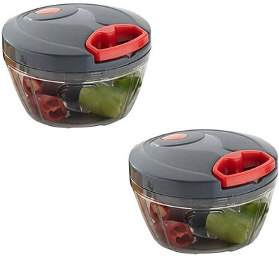 Stysol Combo of (450ml) Mini Handy Chopper with 3 blades for Chopping Vegetable & Fruit Chopper(1 Chopper)