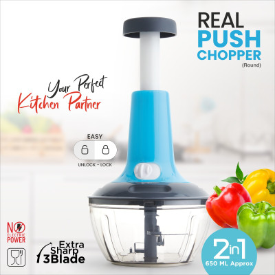 ALFABERRY ALFABERRY Fancy Manual Push Choppers & Chippers Vegetable Chopper(PACK OF 1 PUSH CHOPPER)