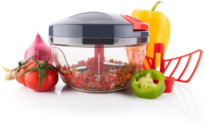 ZEB by NA Handy Chopper | Onion Slicer | Quick Chopper with Manual Pull and Sharp Vegetable Chopper(1 chopper)