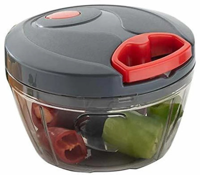 DivishaStudio ,Compact and Powerful for Effortless Chopping with 3 Stainless Steel Blades Vegetable & Fruit Chopper (1 x Handy Chopper) Vegetable & Fruit Chopper(1)