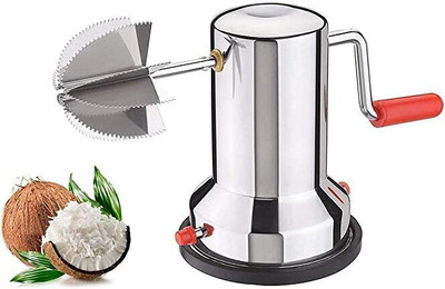 FIVANIO by FIVANIO Stainless Steel Coconut Scraper Grater for Kitchen with Vacuum Base Hand held Coconut Scraper(01 Coconut Scraper)