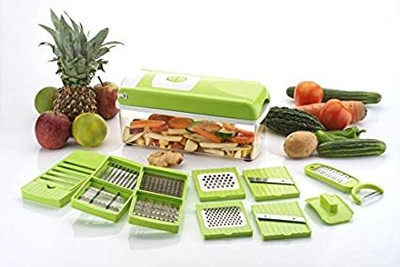 YASHRON High Quality 12 in 1 Slicer Dicer Grater Food-Chopper Multi-Cutter Vegetable & Fruit Grater & Slicer(1 pcs)