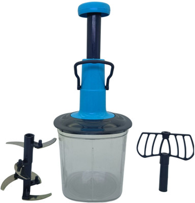 shivay Hand Press Push Chopper with Blades for Effortless Chopping Vegetable & Fruit Chopper(1 chopper)