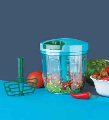 Kitchking 750 ML GREEN CHOPPER 6 BLADES Vegetable & Fruit Chopper(1 CHOPPER)