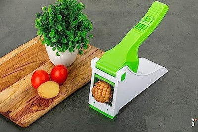 hitu Multi-Purpose Potato Chip Maker | Fries Cutter | Snack Slicer Machine Vegetable & Fruit Chopper(1 Chopper, 1 Grille Cleaner)