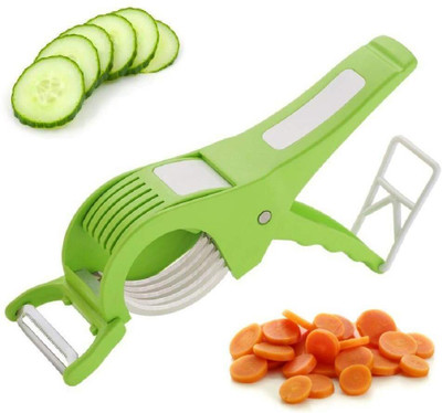 Chefkit 2 in 1 Vegetable & Fruit Multi Cutter With Peeler,Bhindi Cutter Vegetable & Fruit Slicer(1)