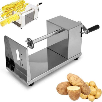 XYPNOTIC by Xypnotic Manual Spiral Potato Chips and Vegetable Tornado Twister Cutter Slicer Machine Potato Slicer(1x Potato Spiral Cutter)